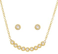 Handcrafted Kundan Circle Necklace & Earring Set